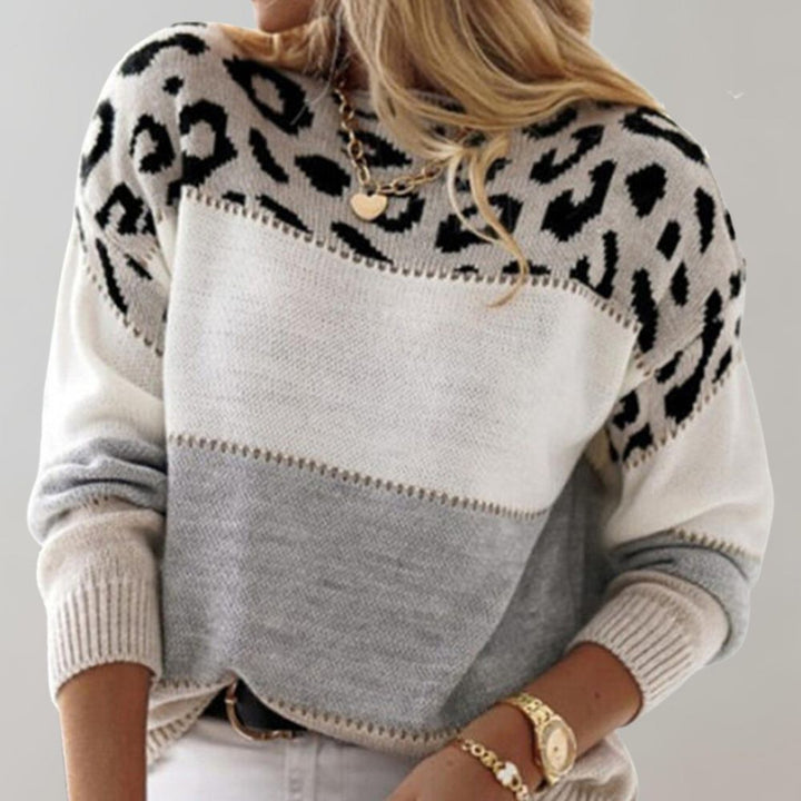 Emily & Isabella Brooks | Leopard Print Casual Sweater
