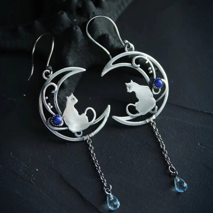 Emily & Isabella Brooks | Blue Zirconia Earrings in Sterling Silver