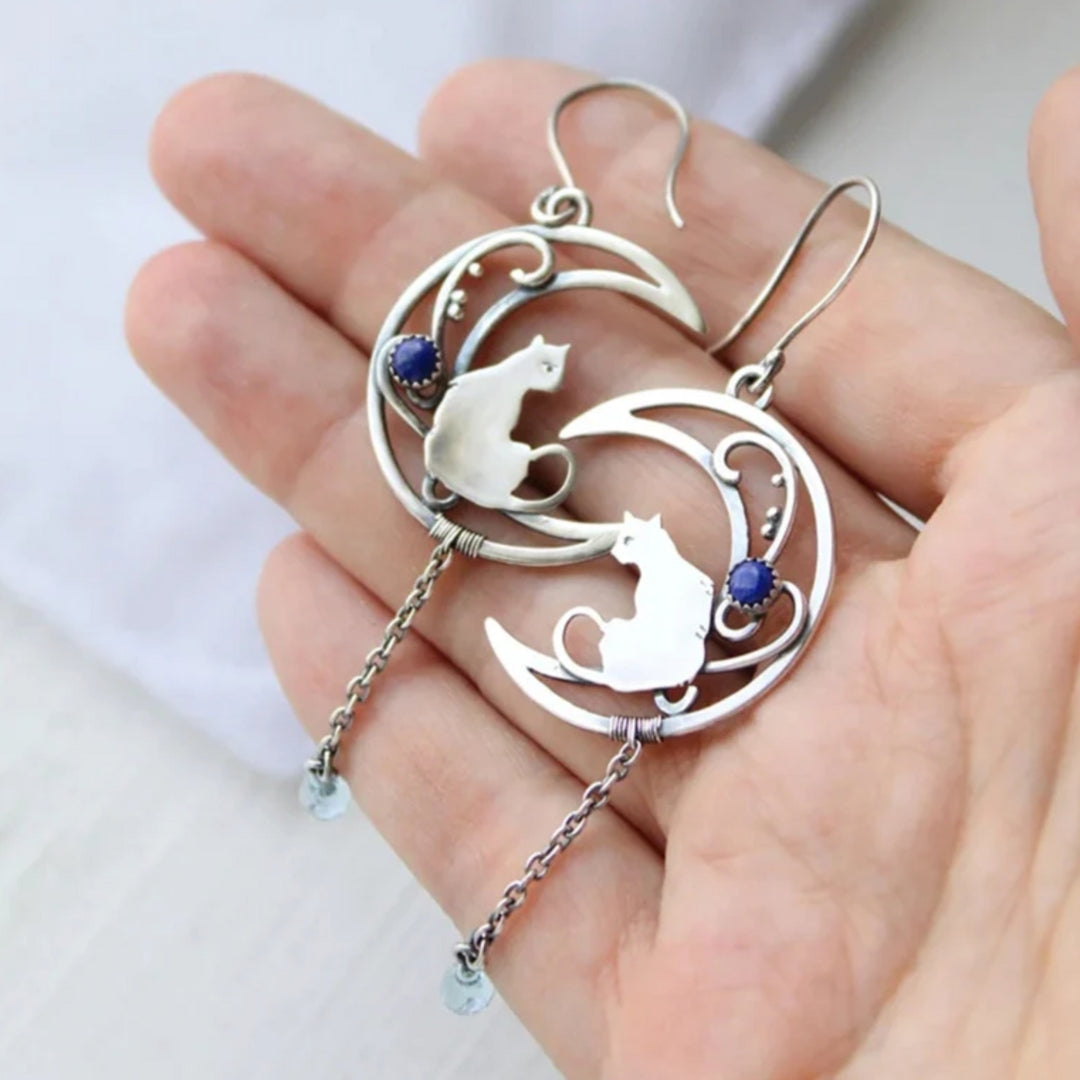 Emily & Isabella Brooks | Blue Zirconia Earrings in Sterling Silver
