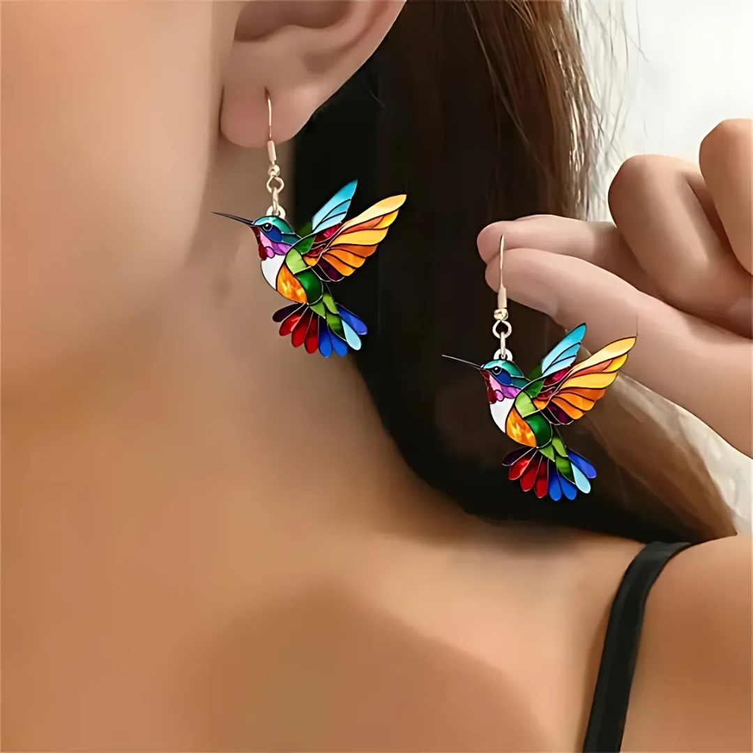 Emily & Isabella Brooks | Hummingbird Necklace and Earrings Set