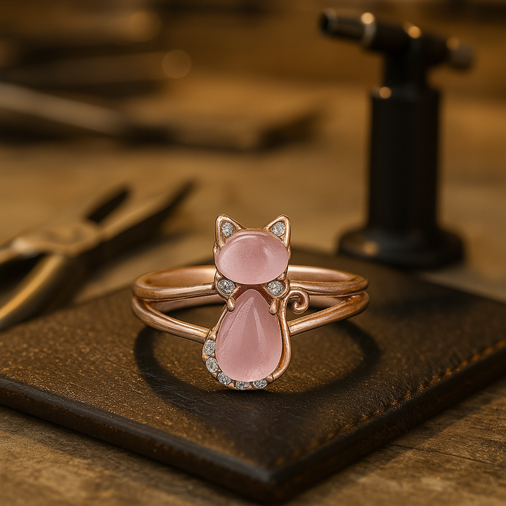 Emily & Isabella Brooks | Cat Ring in Rose Gold