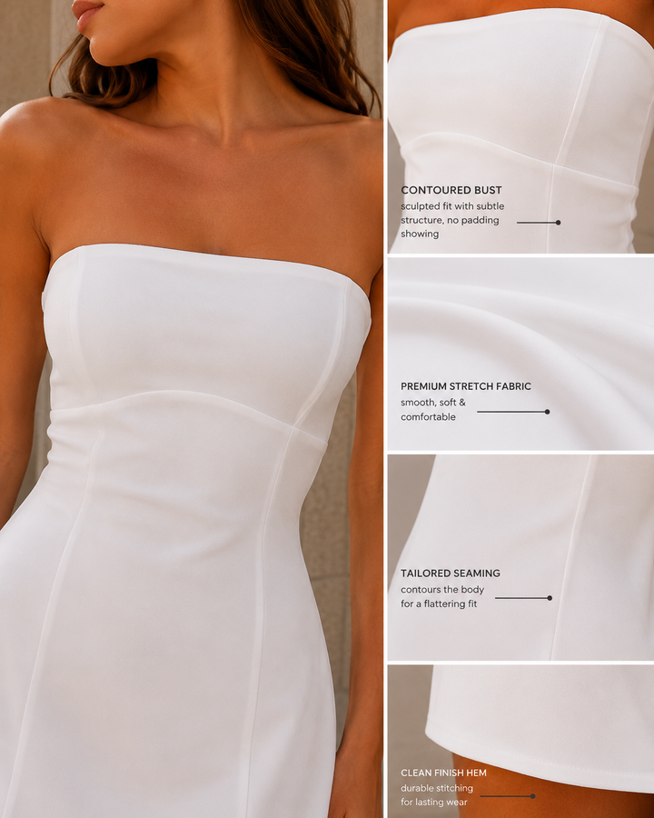 Emily & Isabella Brooks | Strapless Mini Dress - Lumina