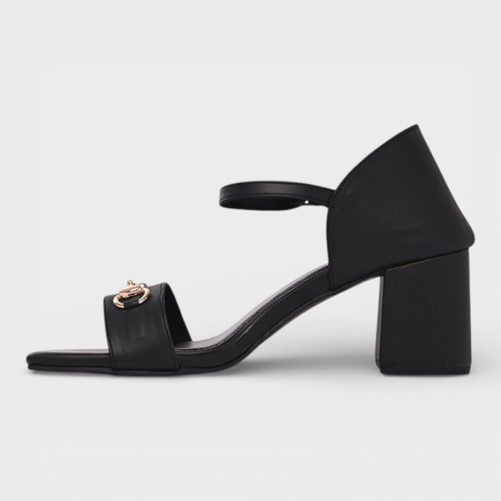 Emily & Isabella Brooks | Black Heels with Buckle