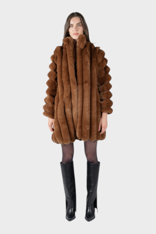 Emily & Isabella Brooks | Brown Fur Coat