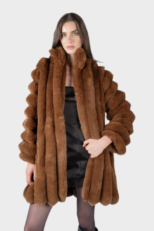Emily & Isabella Brooks | Brown Fur Coat