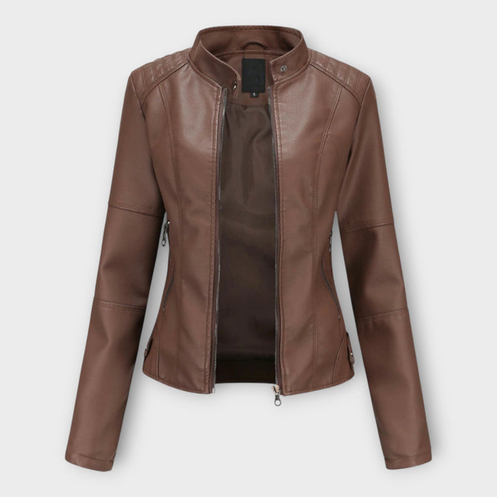 Emily & Isabella Brooks | Leather Jacket, Modern Fit, Timeless Design