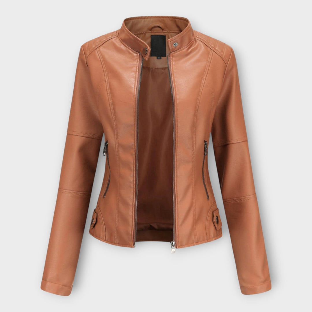Emily & Isabella Brooks | Leather Jacket, Modern Fit, Timeless Design