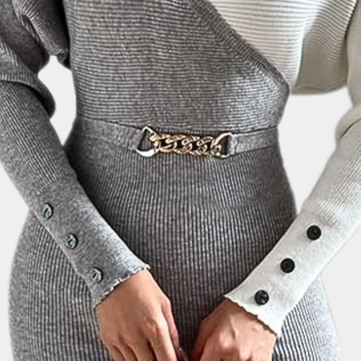 Emily & Isabella Brooks | Knitted Dress for Winter
