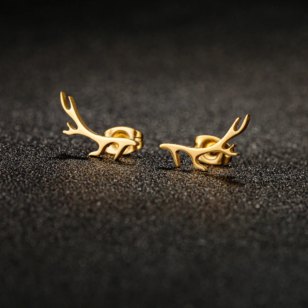 Emily & Isabella Brooks | Antler Stud Earrings