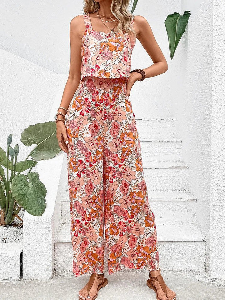 Emily & Isabella Brooks | Floral Wide-leg Jumpsuit