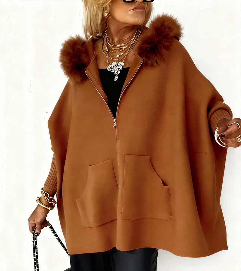 Emily & Isabella Brooks | Casual Parka with Hood and Fur