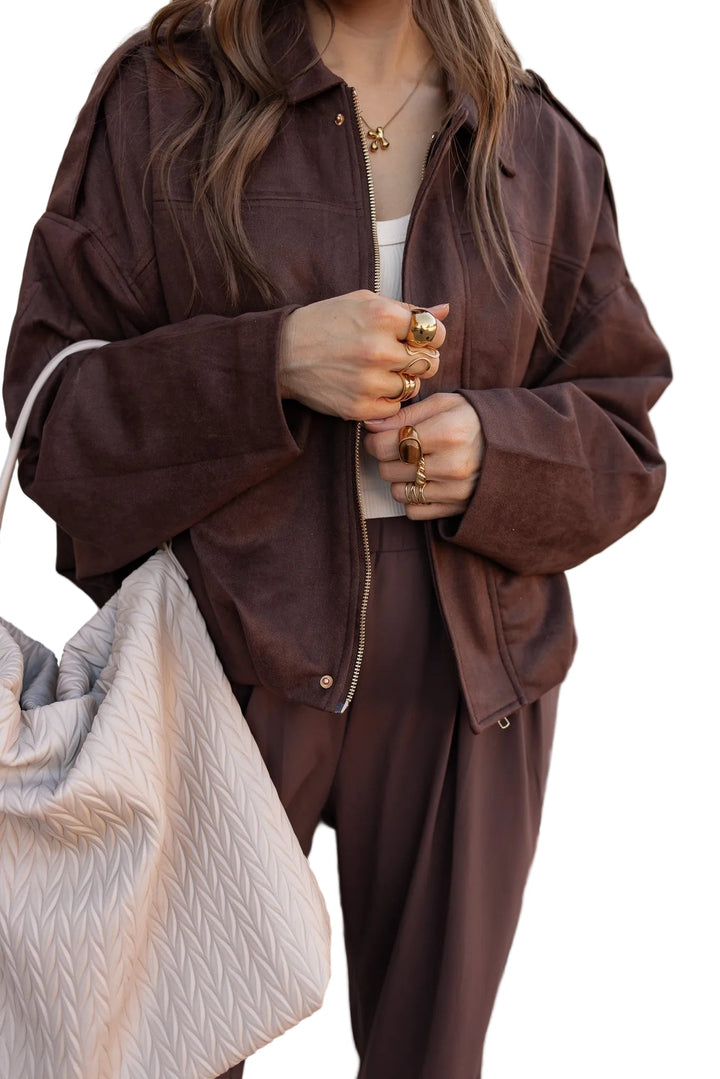 Emily & Isabella Brooks | Luxe Suede Jacket
