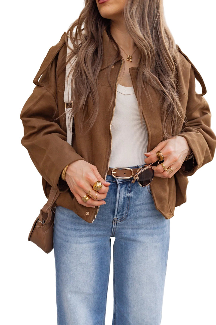 Emily & Isabella Brooks | Luxe Suede Jacket