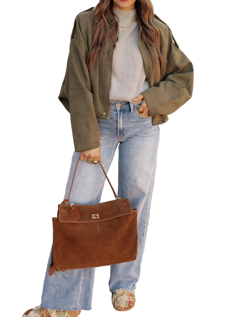 Emily & Isabella Brooks | Luxe Suede Jacket