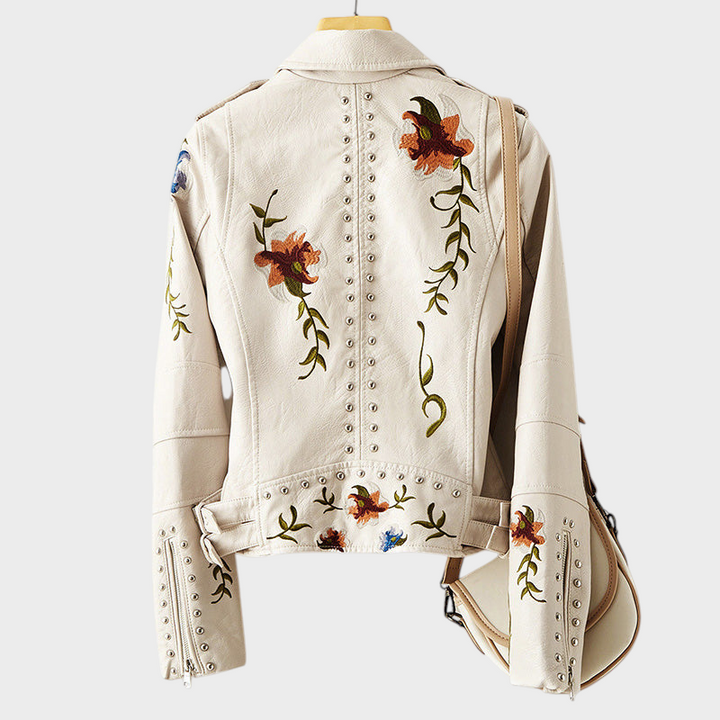Emily & Isabella Brooks | Embroidered Motorcycle Jacket