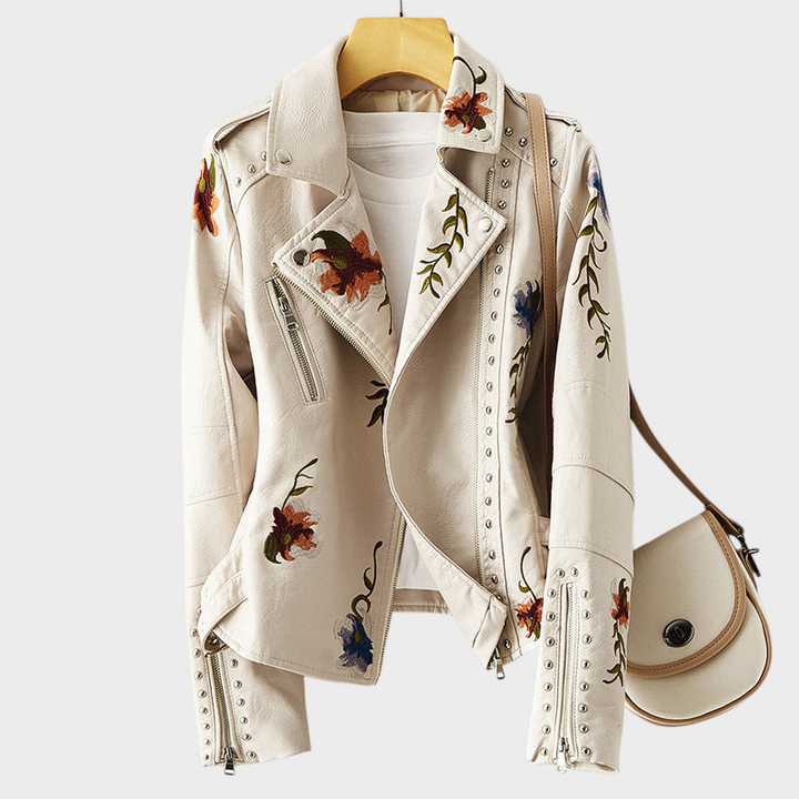 Emily & Isabella Brooks | Embroidered Motorcycle Jacket
