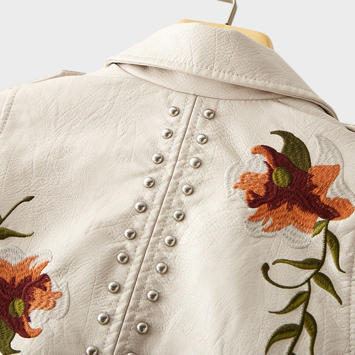 Emily & Isabella Brooks | Embroidered Motorcycle Jacket