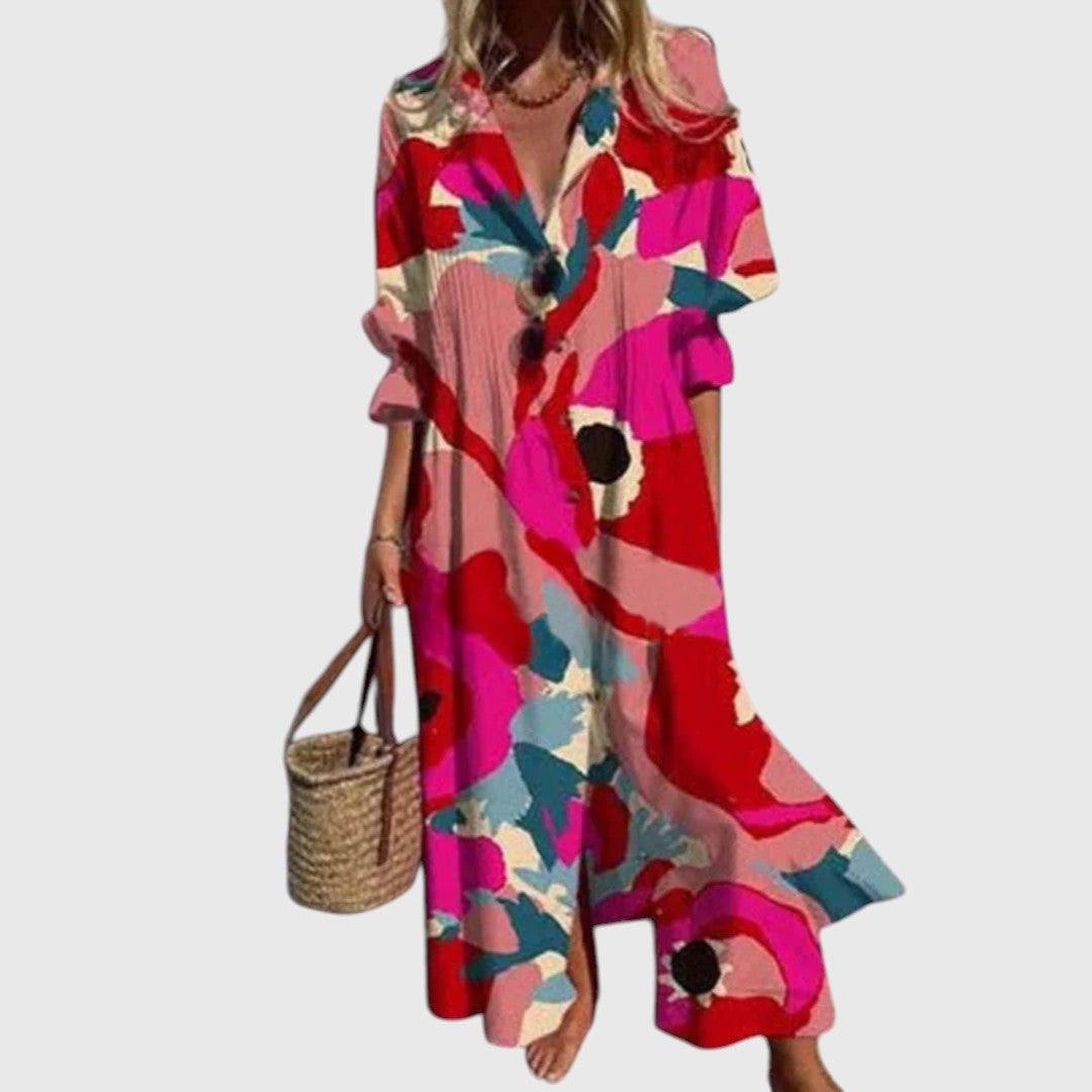 Emily & Isabella Brooks | Maxi Dress in Bloom Boldly Print