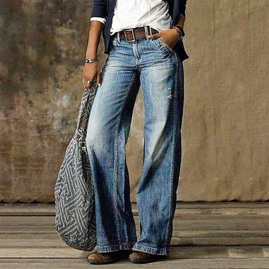 Emily & Isabella Brooks | Retro Wide Leg Jeans