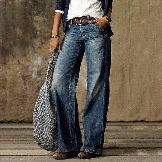 Emily & Isabella Brooks | Retro Wide Leg Jeans