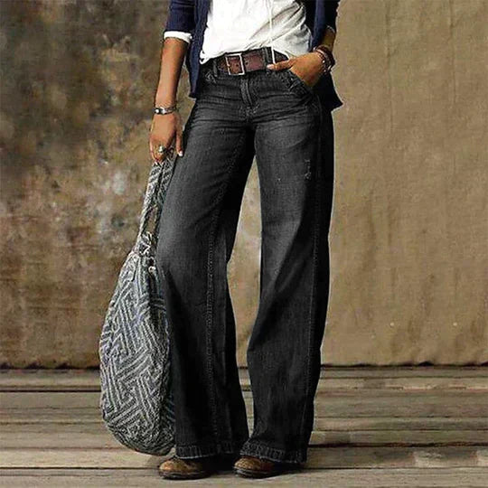 Emily & Isabella Brooks | Retro Wide Leg Jeans