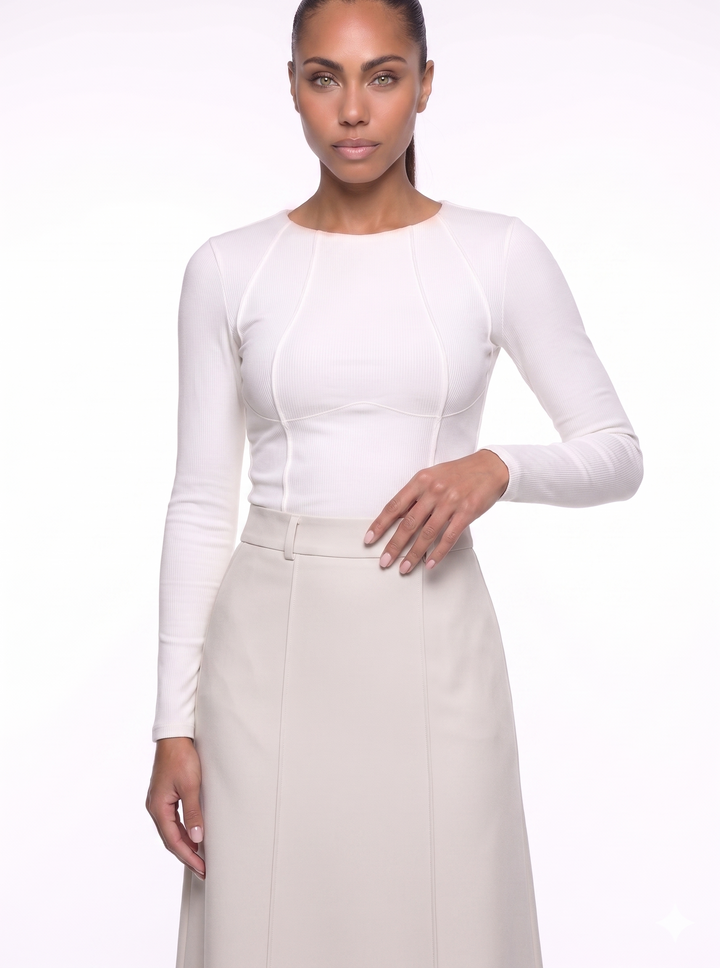 Emily & Isabella Brooks | H-Line Skirt, Monochrome, Modern Urban Style