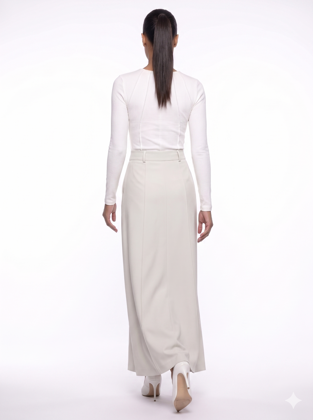 Emily & Isabella Brooks | H-Line Skirt, Monochrome, Modern Urban Style