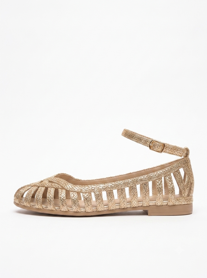 Emily & Isabella Brooks | Ankle Strap Sandals in Silver