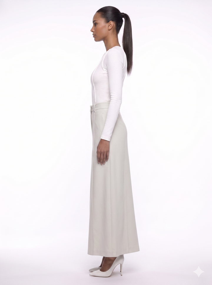 Emily & Isabella Brooks | H-Line Skirt, Monochrome, Modern Urban Style