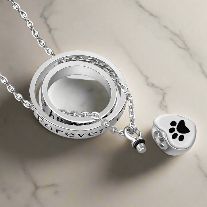Emily & Isabella Brooks | Stainless Steel Urn Paw Necklace