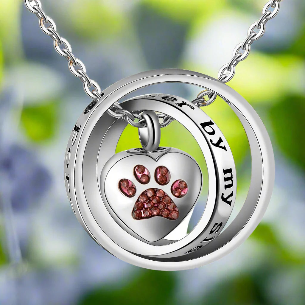 Emily & Isabella Brooks | Stainless Steel Urn Paw Necklace