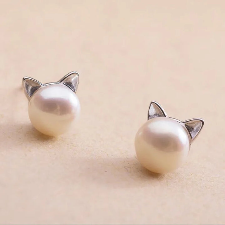 Emily & Isabella Brooks | Sterling Silver Pearl Stud Earrings
