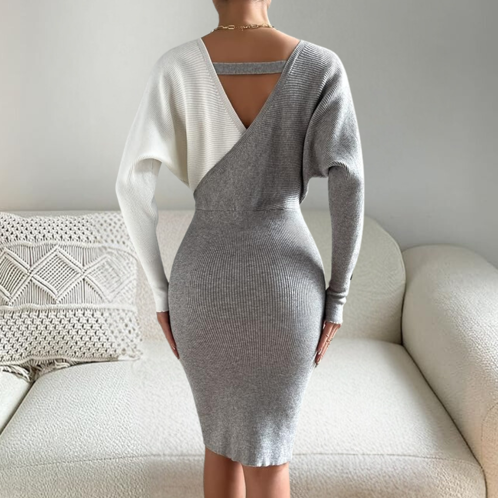 Emily & Isabella Brooks | Knitted Dress for Winter