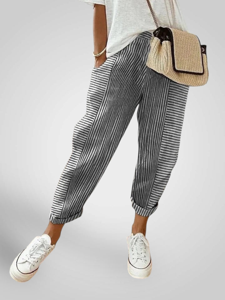 Emily & Isabella Brooks | Striped Comfortable Pants