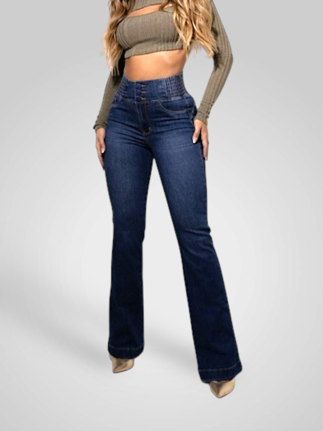 Emily & Isabella Brooks | High Waist Stretch Flare Jeans