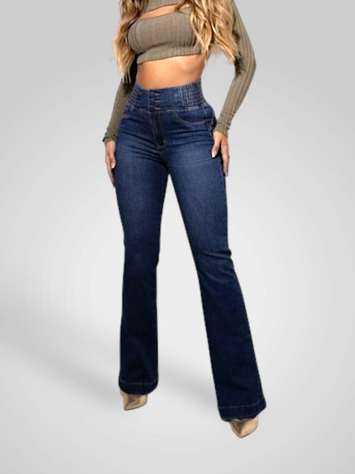 Emily & Isabella Brooks | High Waist Stretch Flare Jeans