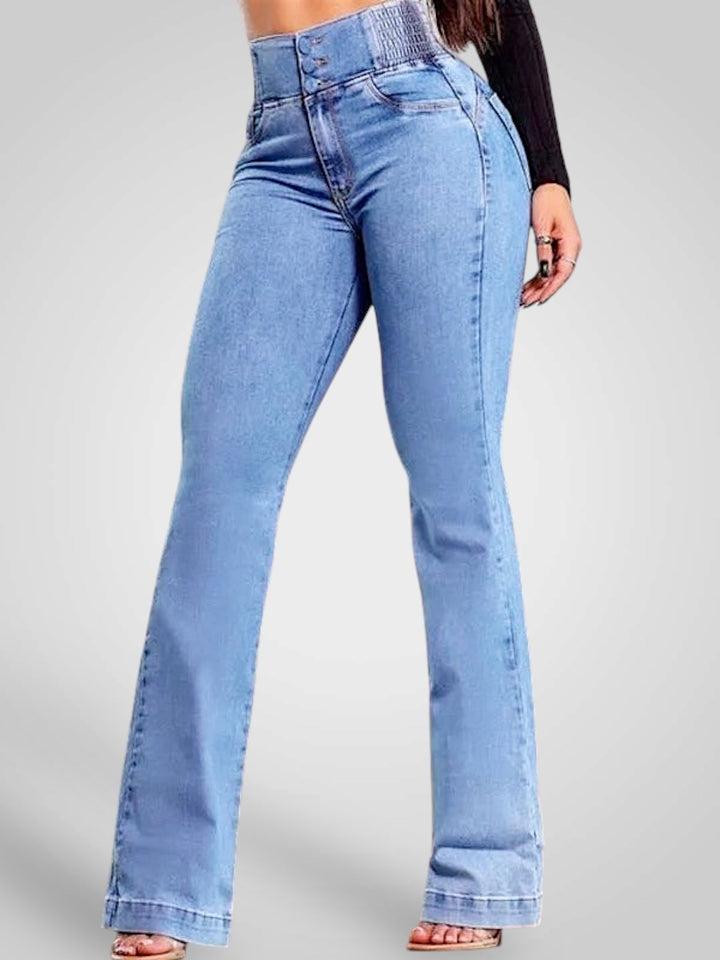 Emily & Isabella Brooks | High Waist Stretch Flare Jeans