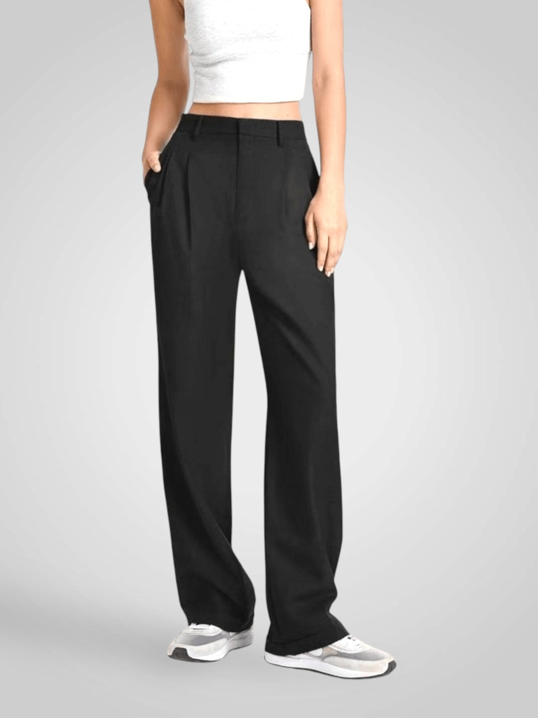Emily & Isabella Brooks | High-Waisted Wide Leg Pants