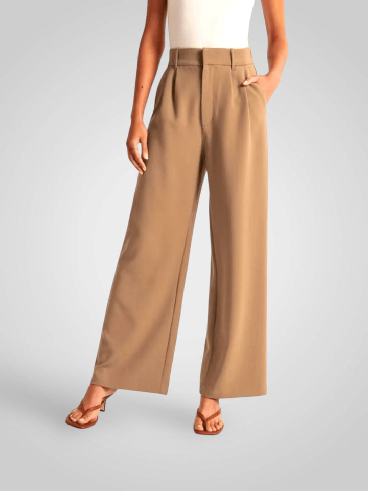 Emily & Isabella Brooks | High-Waisted Wide Leg Pants
