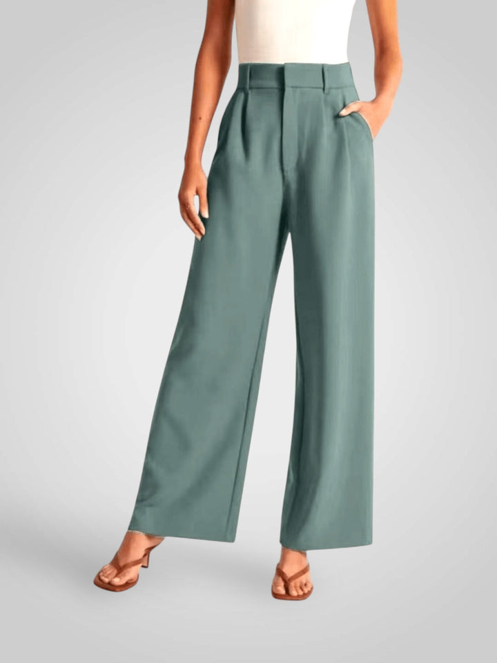 Emily & Isabella Brooks | High-Waisted Wide Leg Pants