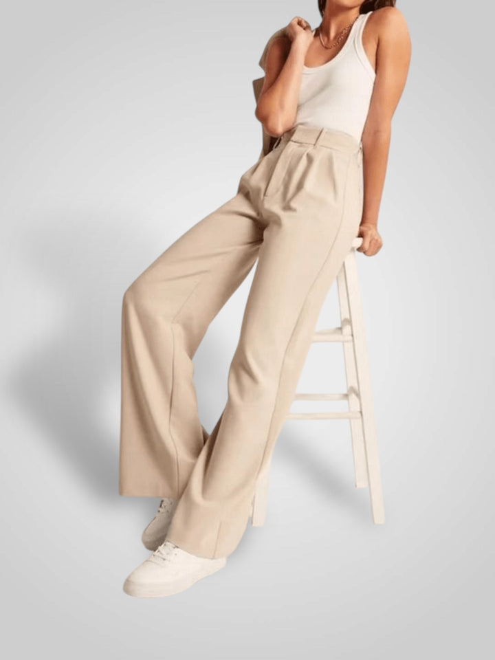Emily & Isabella Brooks | High-Waisted Wide Leg Pants