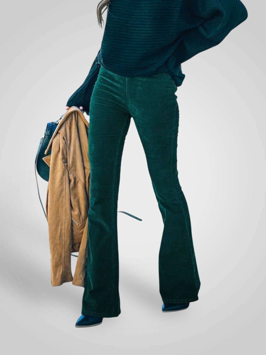 Emily & Isabella Brooks | High Waist Flare Pants - Stretch Fit
