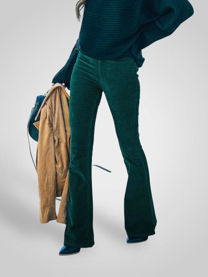 Emily & Isabella Brooks | High Waist Flare Pants - Stretch Fit