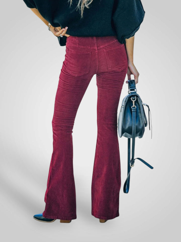 Emily & Isabella Brooks | High Waist Flare Pants - Stretch Fit