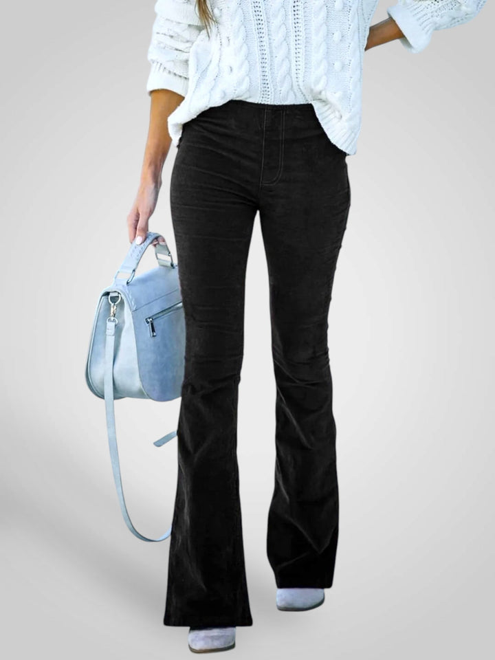 Emily & Isabella Brooks | High Waist Flare Pants - Stretch Fit