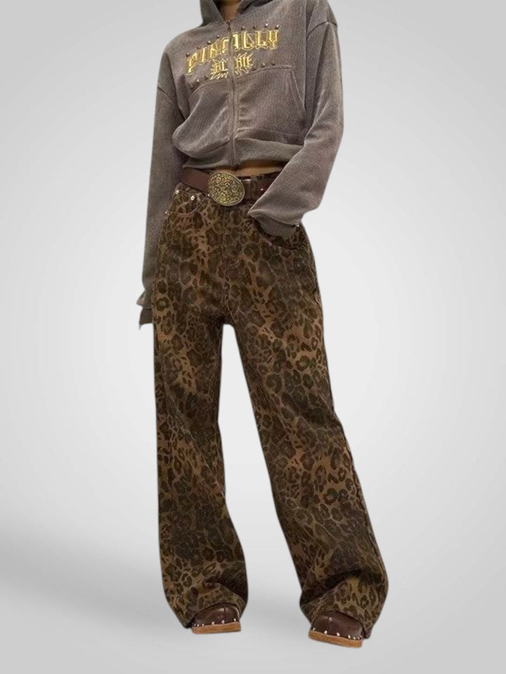 Emily & Isabella Brooks | Women's Leopard Print Pants
