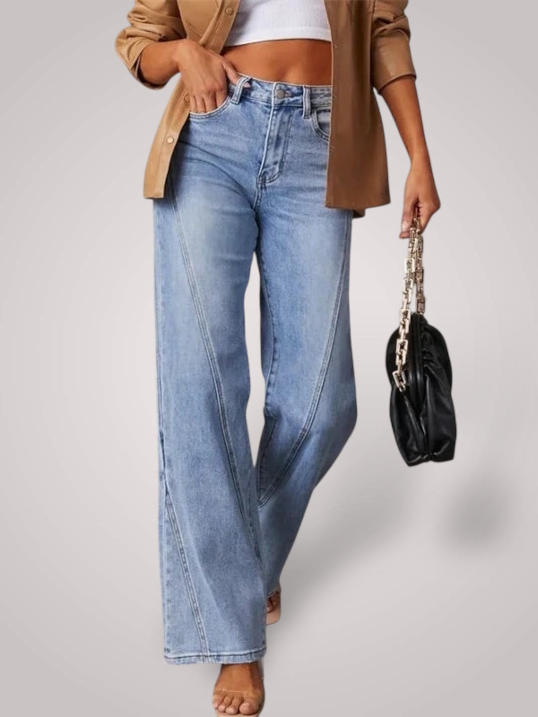 Emily & Isabella Brooks | Mid-Rise Wide Leg Jeans