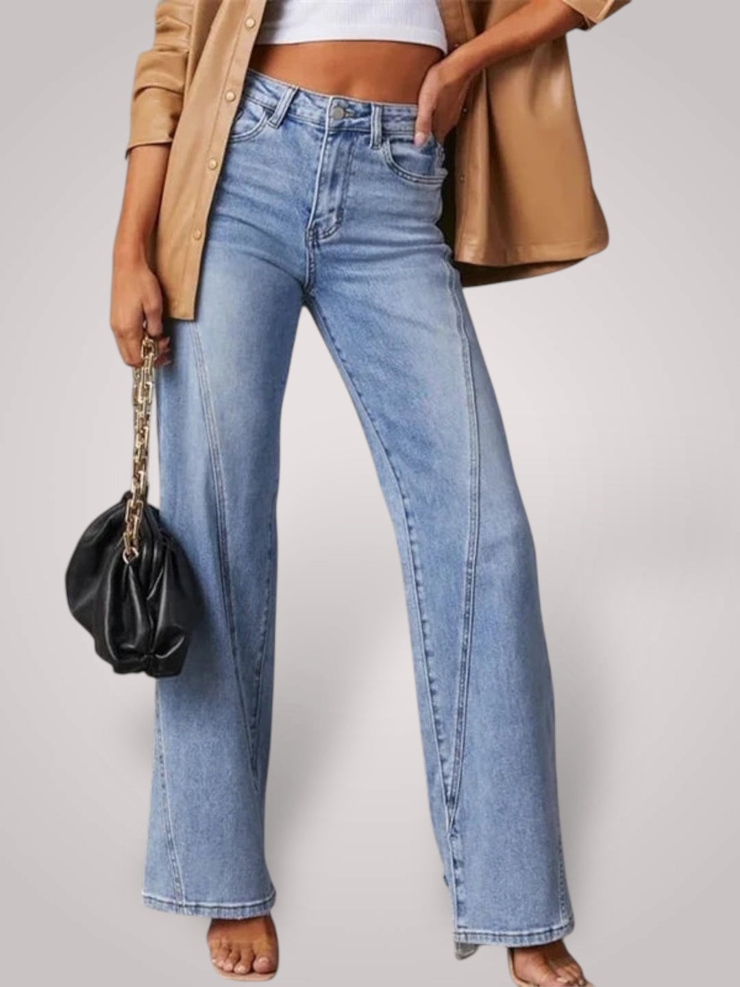 Emily & Isabella Brooks | Mid-Rise Wide Leg Jeans