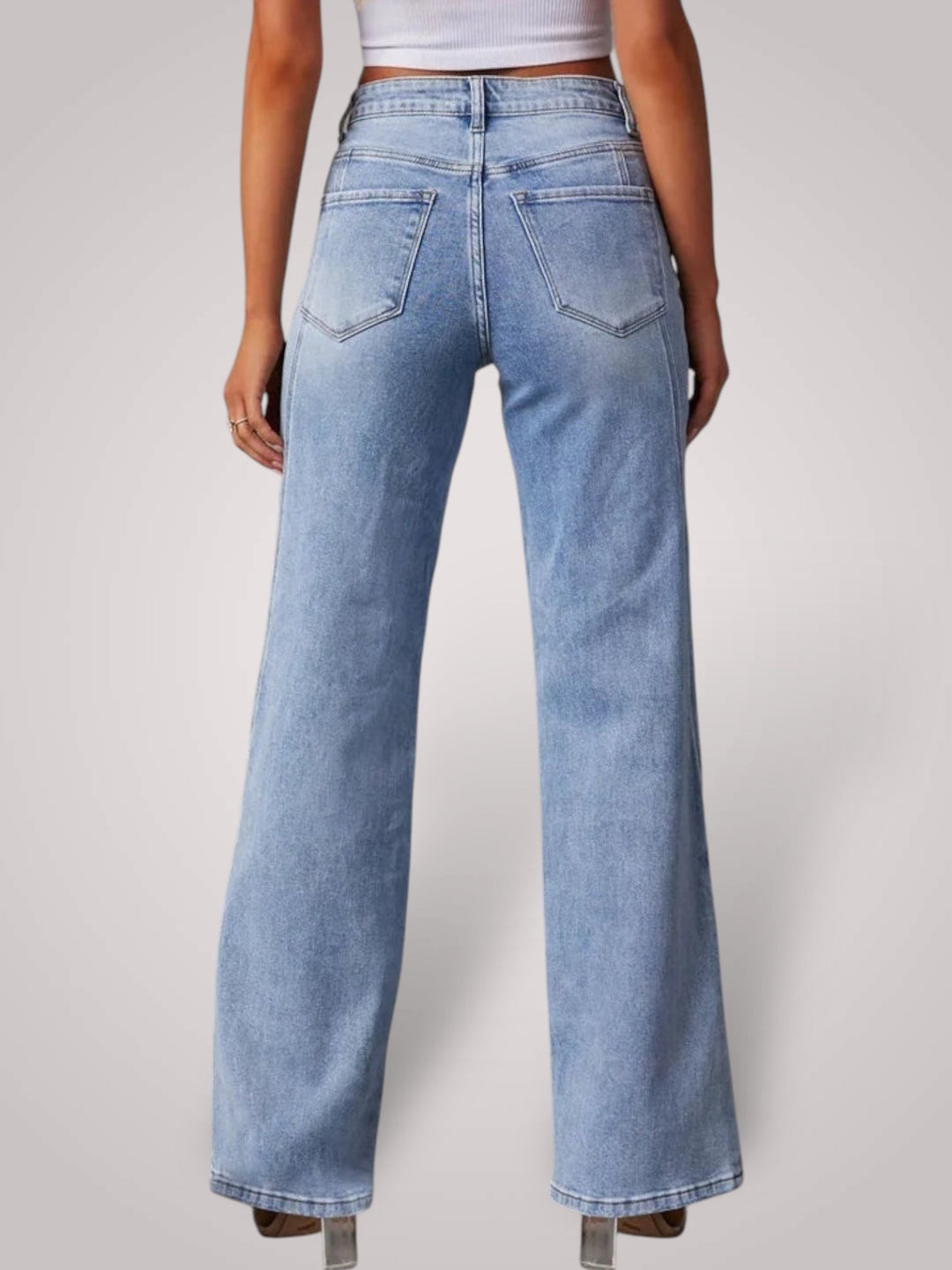 Emily & Isabella Brooks | Mid-Rise Wide Leg Jeans