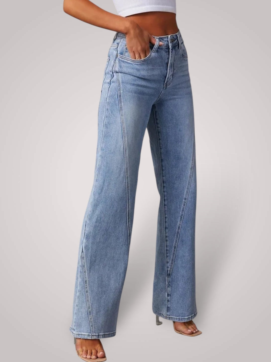 Emily & Isabella Brooks | Mid-Rise Wide Leg Jeans